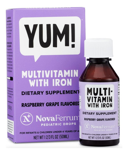 Novaferrum Yum Multivitamínico Com Ferro Para Bebês