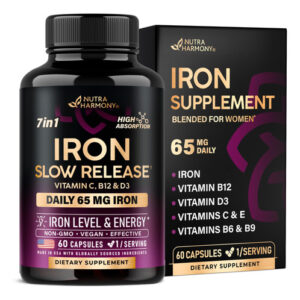 Suplemento De Ferro Nutraharmony Iron 65mg (sulfato Ferroso