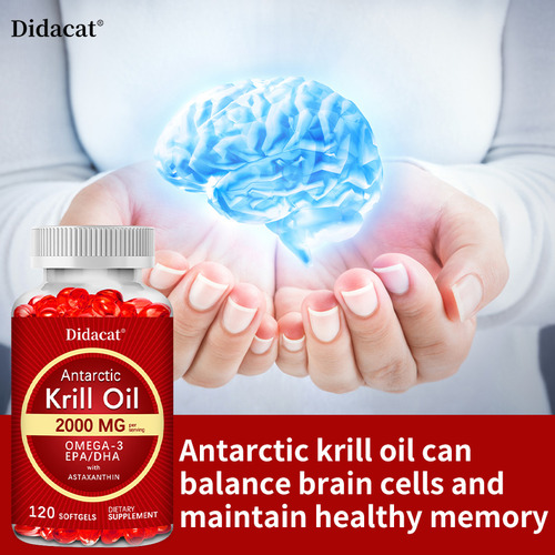 Óleo De Krill Antártico De 2000 Mg Ômega-3 Epa Dha Com As - Imagem 8
