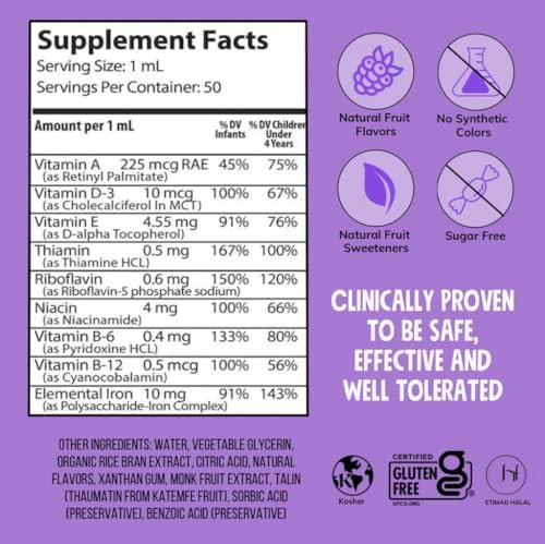 Novaferrum Yum Multivitamínico Com Ferro Para Bebês - Imagem 3
