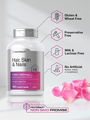 Horbäach Vitaminas Para Cabelo Pele E Unhas 150 Cápsulas - Imagem 3