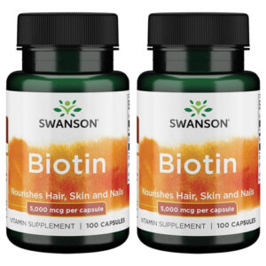 Suplemento Swanson Biotina 5.000 Mcg 100 Cápsulas (pacote Co