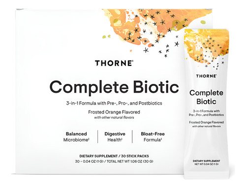 Suplemento Thorne Complete Biotic Probiotic Prebiotic Prebio