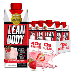 Shake De Proteína De Morango Pronto Para Beber Labrada Lean