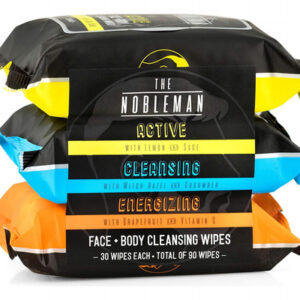 Lenços De Limpeza Masculinos Para Rosto E Corpo - Pacote Com