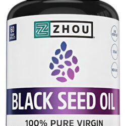 Óleo De Semente Preta Zhou 1300mg 60 Cápsulas
