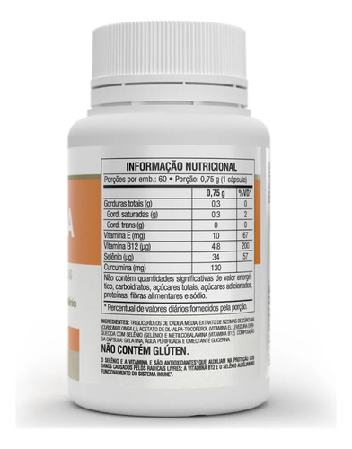 Kit 2un Curcuma Plus 60 Capsulas Vitafor - Imagem 7