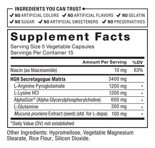 Ativador De Secreção De Hgh Supplement Force Factor Prime Hg - Imagem 6