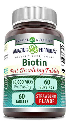 Fórmulas Incríveis Biotina 10.000 Mcg Comprimidos De Disso