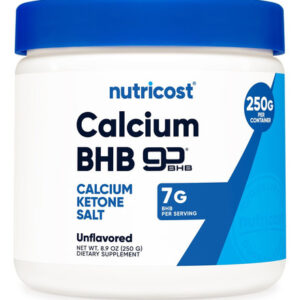 Nutricost Cálcio Bhb (250g) Sem Sabor - Sal De Cetona De Cál
