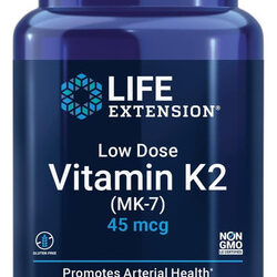 Life Extension Vitamina K2 45 Mcg Dose Baixa Apoia Ossos