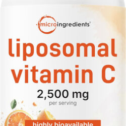 Liposomal Vitamin C 2500mg 240 Veggie Capsules Highly Bi