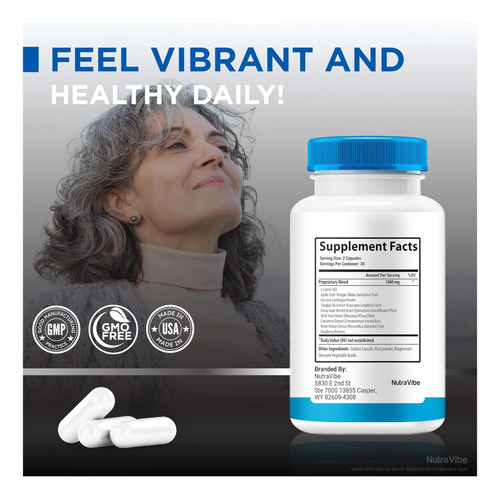 Suporte De Sangue De Fluxo Saudável Nutrivibe (2 Oficiais De - Imagem 16