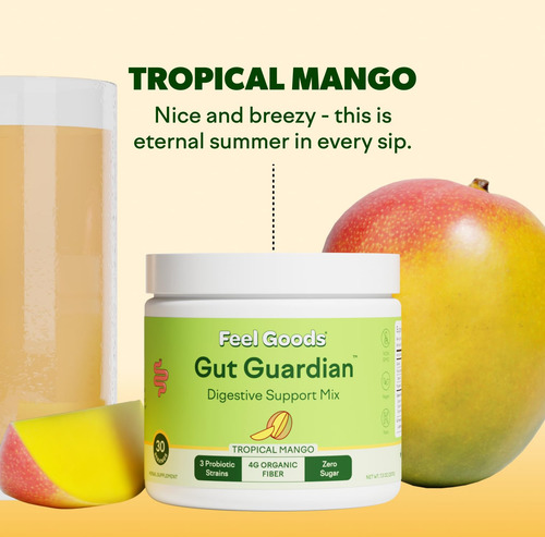 Suplemento Feel Goods Gut Guardian Fiber Probiotic 30 Ct - Imagem 4
