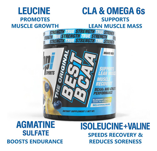 Suplemento Bpi Sports Best Bcaa Em Pó E Limonada De Mirtilo - Imagem 3
