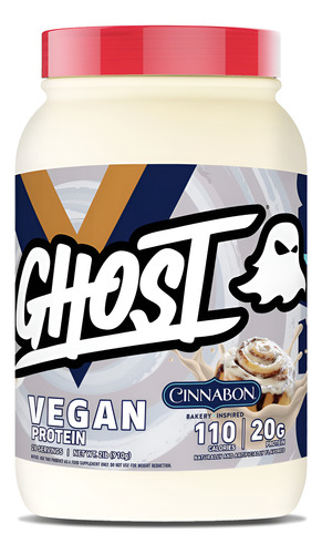 Proteína Em Pó Ghost Vegan Cinnabon Slavor 907g 20g De Prote