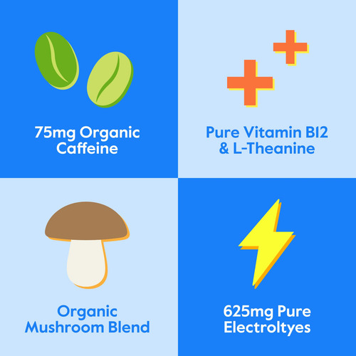 Néctar Energy Booster Cafeína Orgânica Eletrólitos B12 Pa - Imagem 3