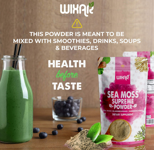 Suplemento Wixar Naturals Wixar Wildcrafted Sea Moss Powder - Imagem 2