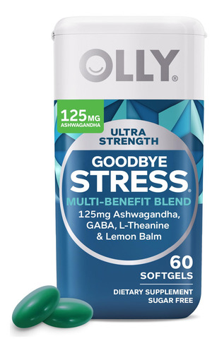 Suplemento Olly Ultra Strength Goodbye Stress 60 Cápsulas Ge