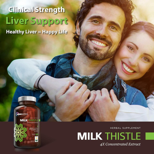 Omnibiotics Organic Milk Thistle Supplement 1500mg - 4x C... - Imagem 5