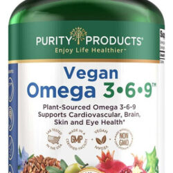 Suplemento De Produtos De Pureza Vegana Omega 3-6-9 180 Cáps