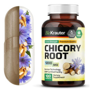 Bio Krauter Chicory Fiber Suplemento - 1200 Mg De Força - 10