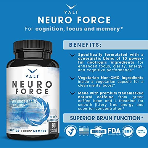 Suplemento De Reforço Cerebral Vali Neuro Force Para Foco - Imagem 10