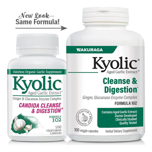 Suplemento Kyolic Aged Alho Extract Formula 102 100 Capsul - Imagem 5