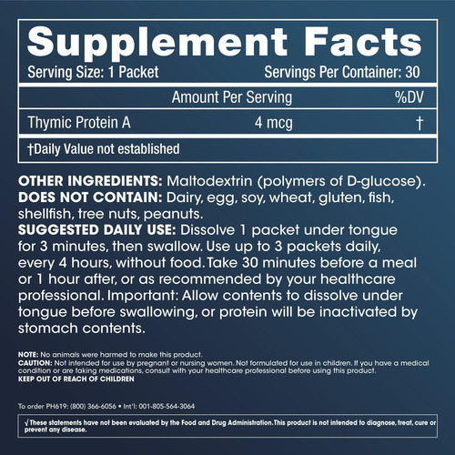 Prohealth Thymuspro Thymic Protein A (30 Pacotes) - Suporte - Imagem 7