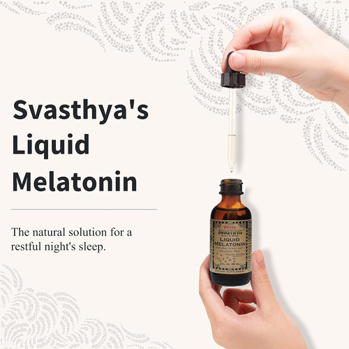 Svasthya Body & Mind Natural Melatonin Liquid Supplement 1 - Imagem 3