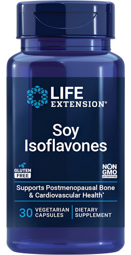 Life Extension Isoflavonas De Soja 30 Cápsulas Vegetais
