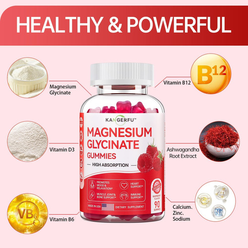 Gummies De Glicinato De Magnésio Kangerfu 300mg - Suplemento - Imagem 12