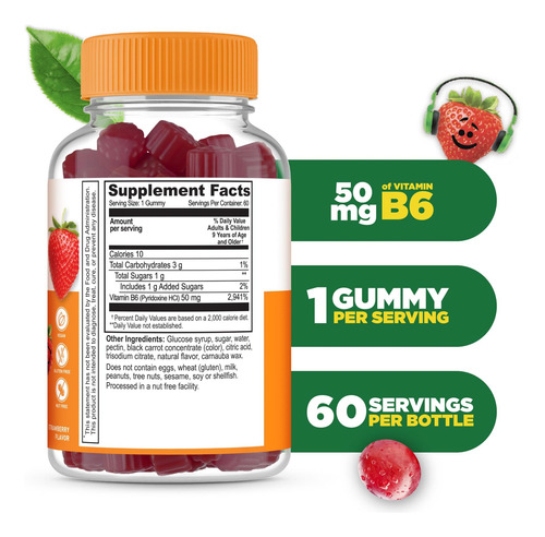 Gomas Lifeable De Vitamina B6 Para Crianças - Imagem 10