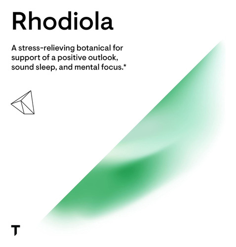 Thorne Rhodiola Suplemento Botânico Para Alívio Do Estresse - Imagem 5