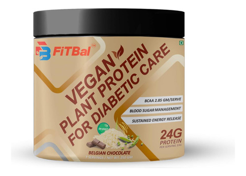 Fitbal Belgian Chocolate Vegan Plant Powder Para Cuidados Co - Imagem 5