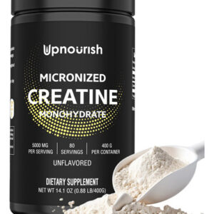 Creatina Monohidratada Em Pó Upnourish 400g - Sem Sabor