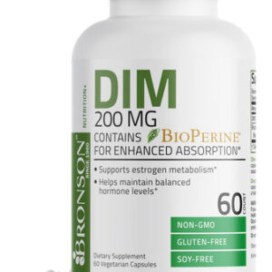 Suplemento Bronson Dim 200 Mg De Diindolimetano Com Bioperin