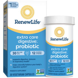 Cápsulas Probióticas Renew Life Extra Care Digestive 30ct