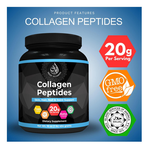 Iman Vitaminas De Vitaminas Halal Pereptides De Colgena 1 E - Imagem 8