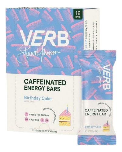 Bolo De Aniversário Verb Energy Barra Energética Com Cafeín - Imagem 2