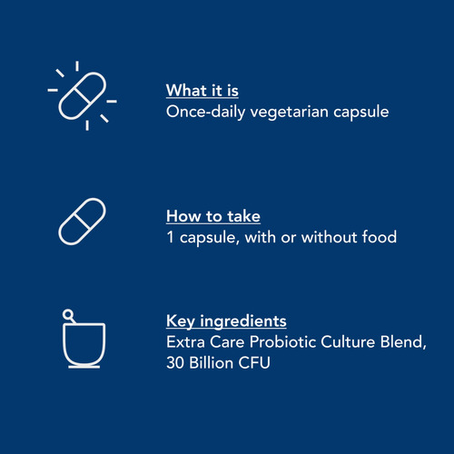 Cápsulas Probióticas Renew Life Extra Care Digestive 30ct - Imagem 5