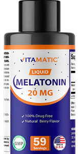 Vitamatic Melatonina 20mg Gotas Líquidas - 2 Onças Fluidas (