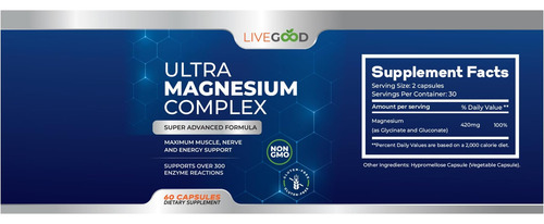 Livegood Ultra Magnesium Complex Fórmula Avançada Para Supo - Imagem 12