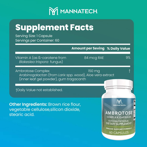 Mannatech® Complexo Ambrotose® 60 Cápsulas - Imagem 2