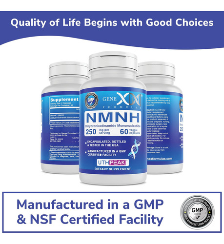 Genex Formulas 250 Mg Nmnh (60 Cápsulas - 30 Porções) Uthp - Imagem 6