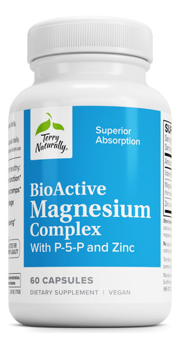 Suplemento Terry Naturally Bioactive Magnésio Complex 60 Ca