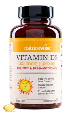 Vitamina D3 Naturewise 1000 Iu (25 Mcg) É Saudável