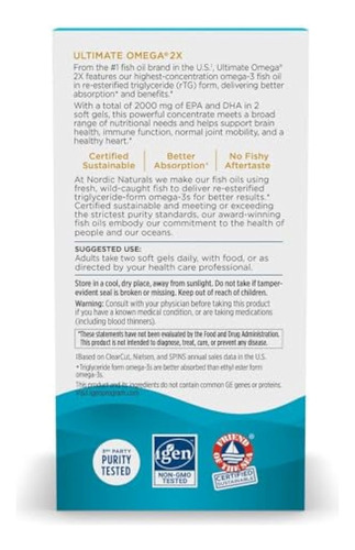 Nordic Naturals Ultimate Omega 2x Sabor Limão - - Imagem 9