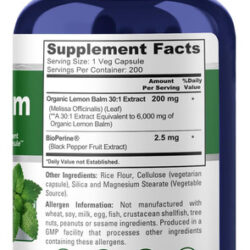 Erva-cidreira Nusapure 6000 Mg Por Cápsulas Veganas - 200 Co