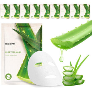 Máscara Facial Guoyaolifu Aloe Vera Hidratante 25ml Para Mul
